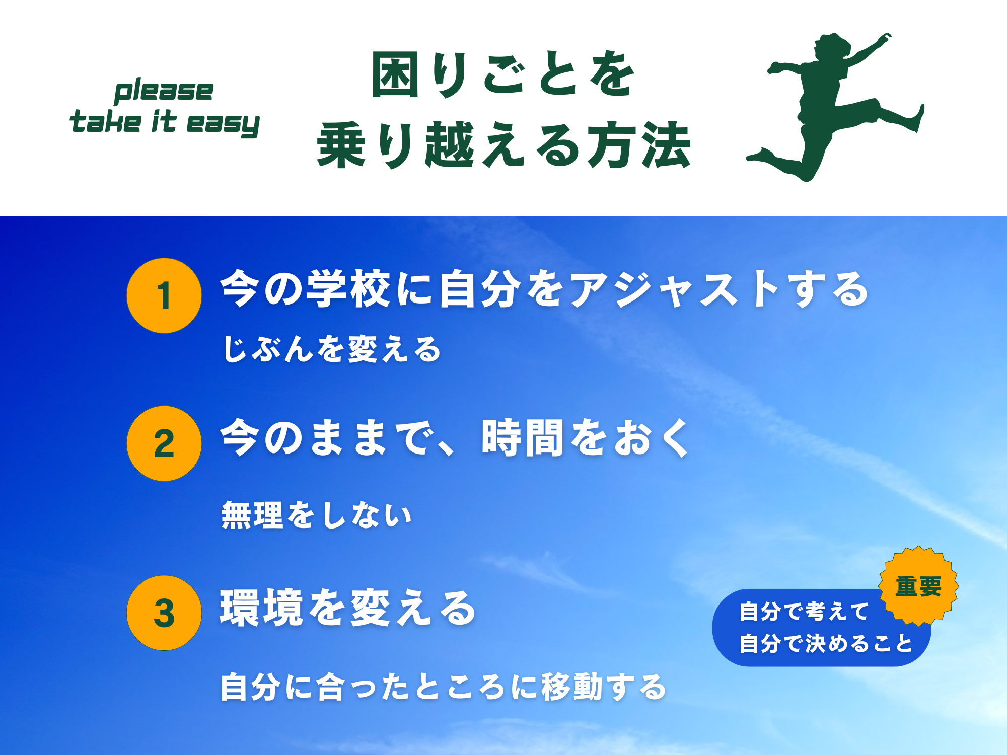 困りごとを 乗り越える方法
